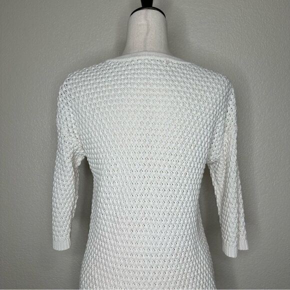 Athleta Linen Blend Seychelles Open Knit Top - Picture 9 of 12